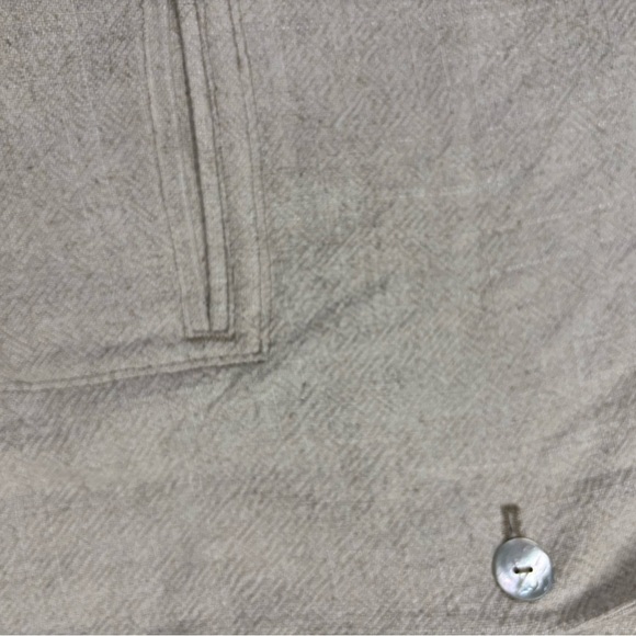 Soft Surroundings Linen Blend Minimalist Single Button Blazer Size XL Lagenlook - Picture 5 of 7